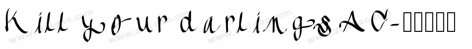 Kill your darlings AC字体转换
